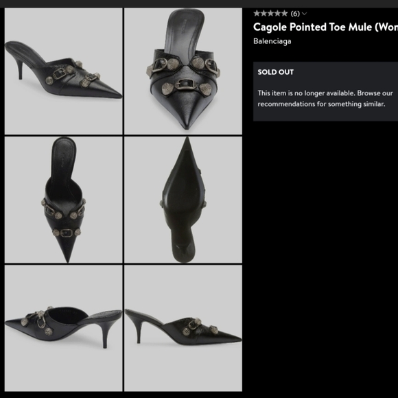 Cagole Pointed Toe Mule Pink - Picture 6 of 17